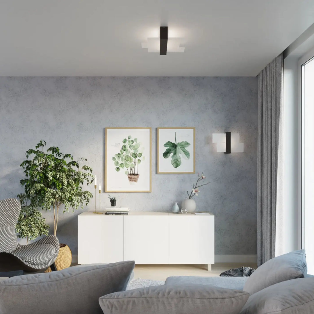 Applique murale feniks 1 wenge design intemporel apportant une atmosphère unique avec lampes surprenantes