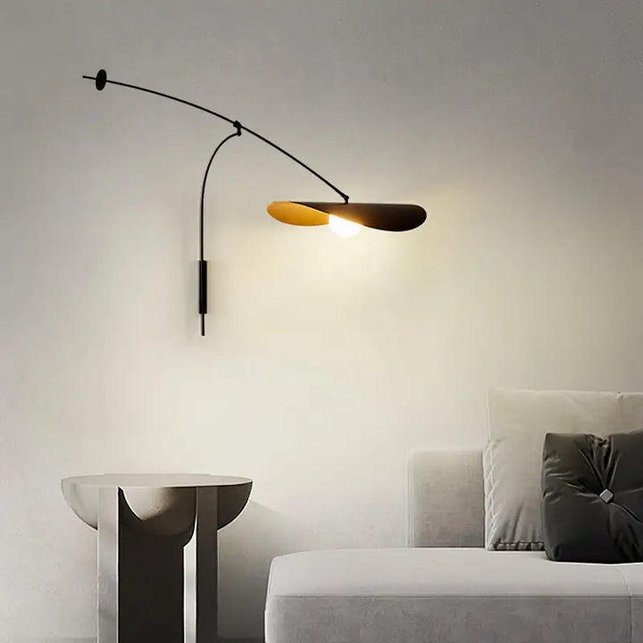 Applique Murale XXL Noire Aluminium Style Épuré