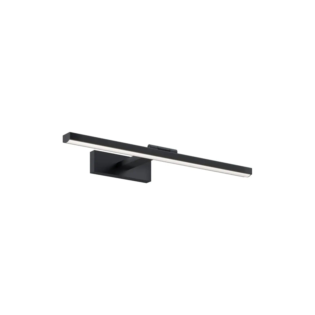 Applique murale bris linéaire noire led avec tête orientable et design minimaliste pour miroirs d’une lumière au-dessus d’un lavabo