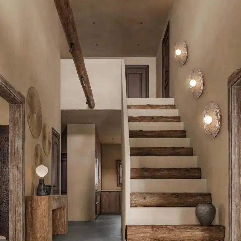 Appliuqe murale en bois inspiré du cadran solaire maya

