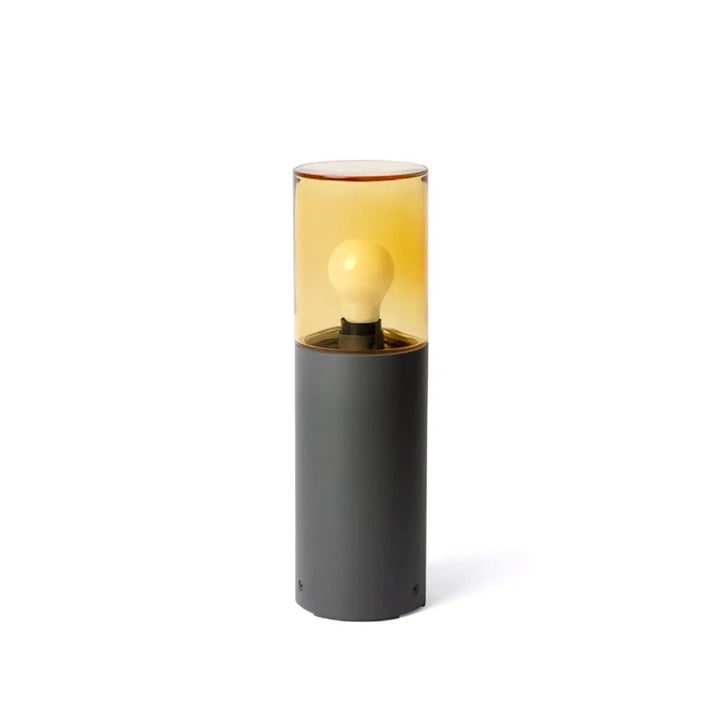 Borne extérieure Kila 40 cm verre ambre de Faro Barcelona