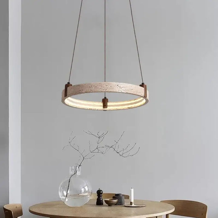 Suspension led design moderne élégant marron beige chic