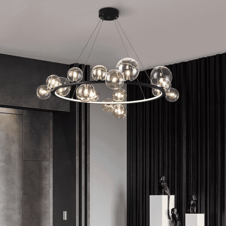 suspension boule verre