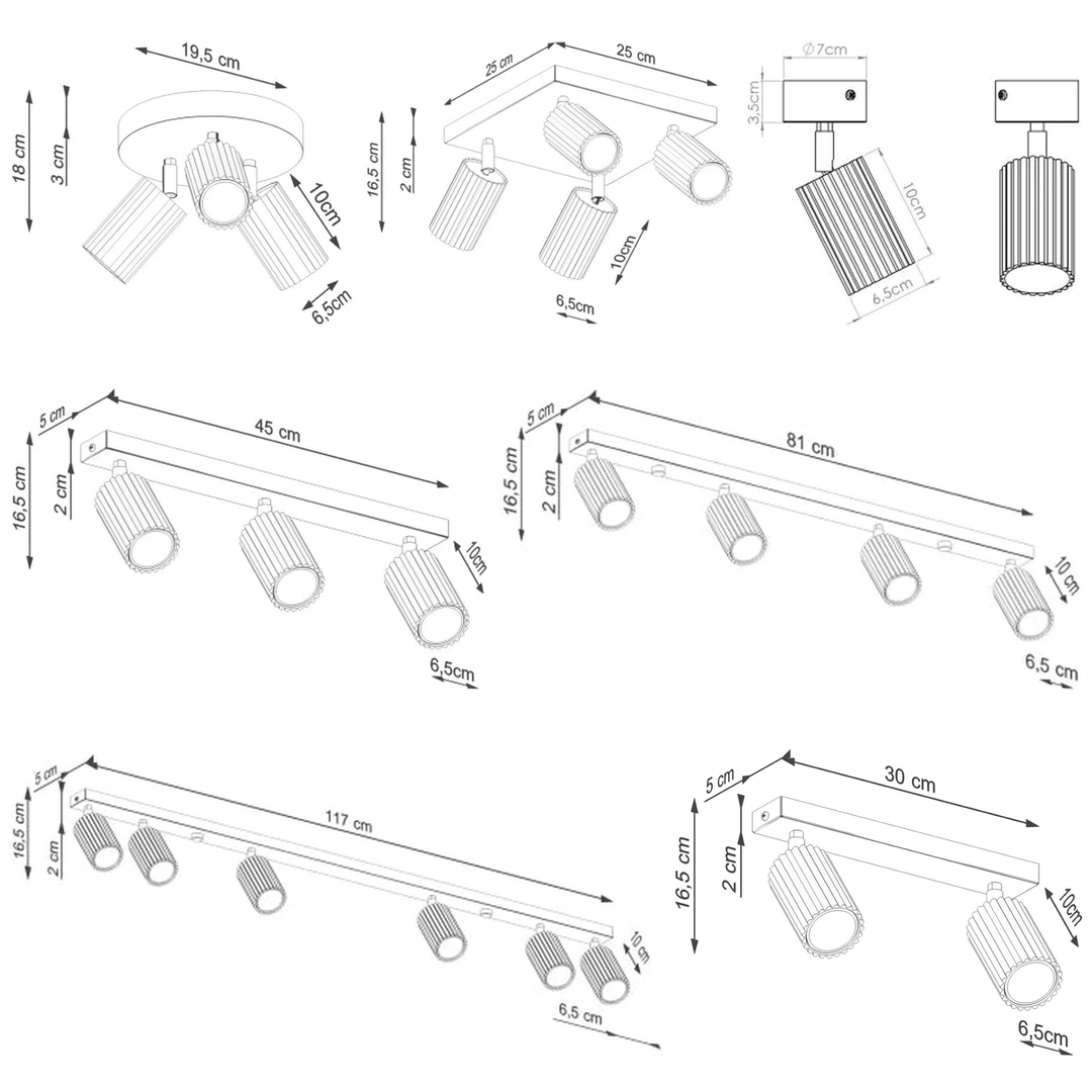 Luminaire Plafonnier | KARBON (Spots)