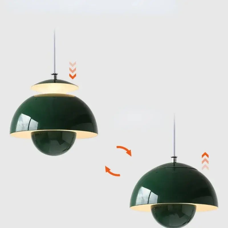 Suspension luminaire design épuré en métal au style contemporain