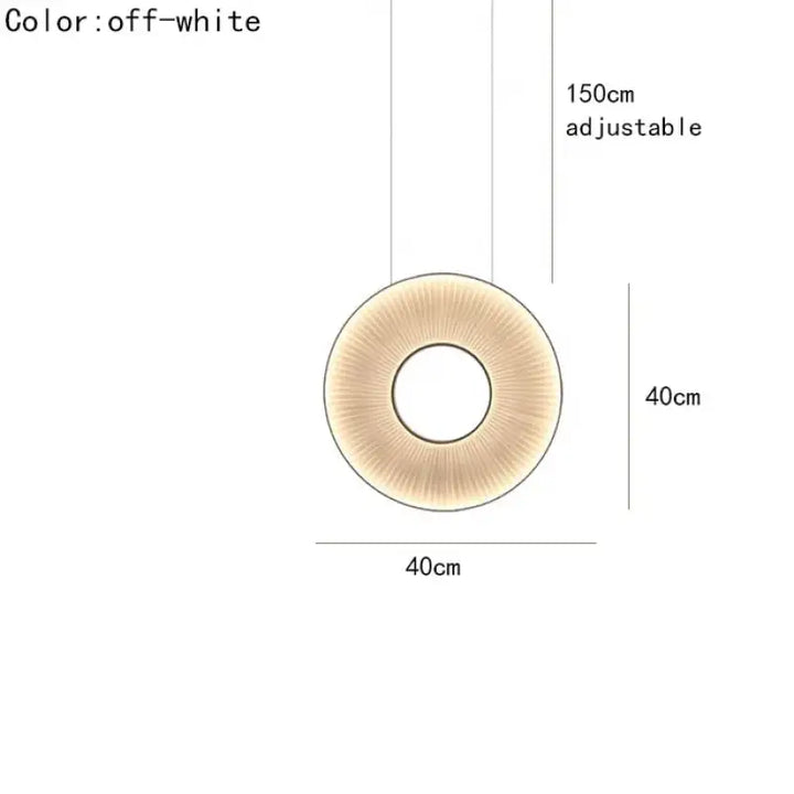 Suspension design moderne led blanc cassé stylé chic