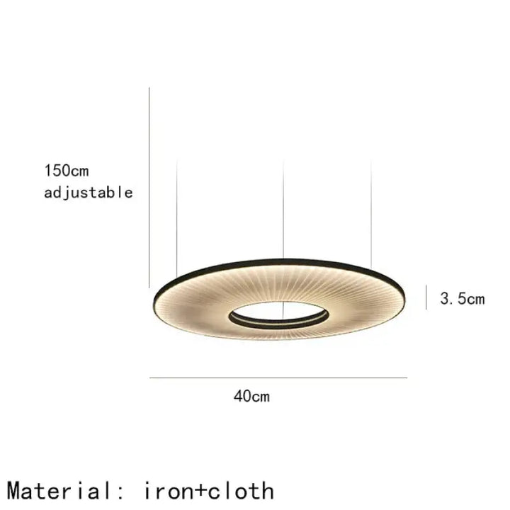 Suspension design moderne led blanc cassé stylé chic