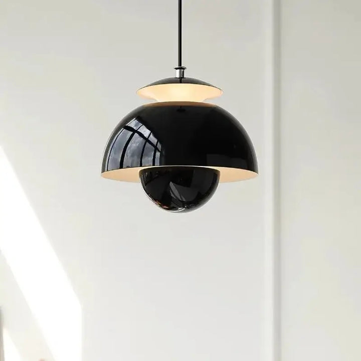 Suspension luminaire design épuré en métal au style contemporain