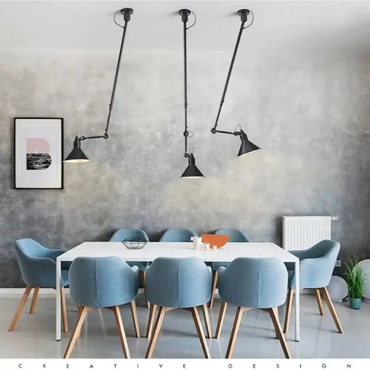 Suspension vintage en céramique et détail cuivre style rétro