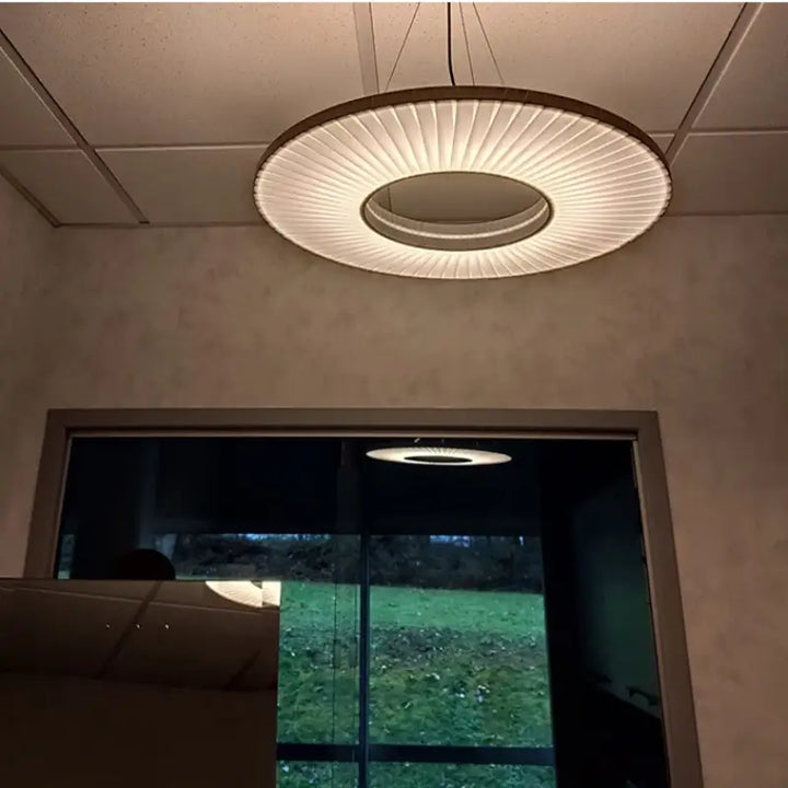 Suspension design moderne led blanc cassé stylé chic