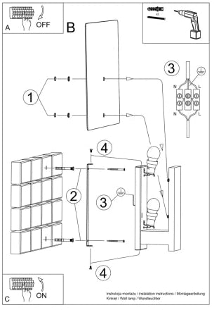 Schéma d'installation du luminaire