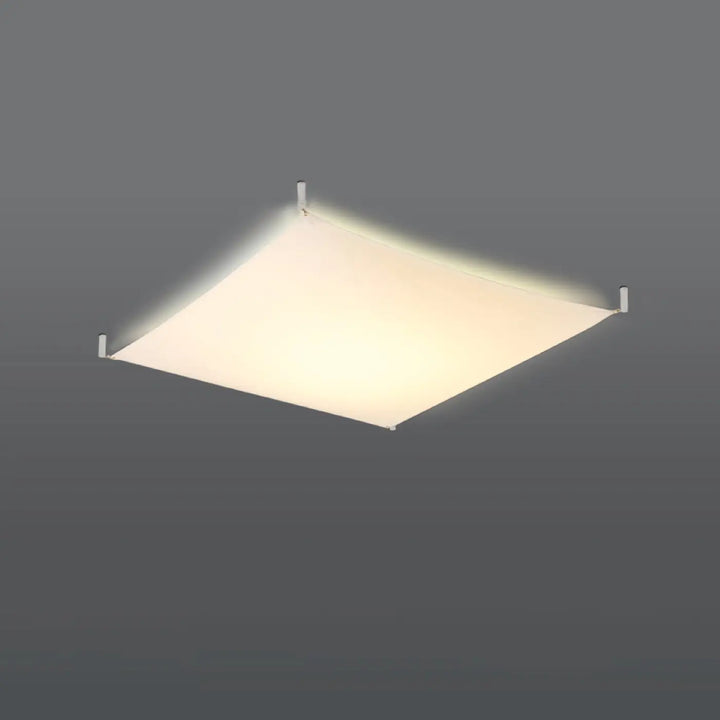 Luminaire plafonnier blanc allumé