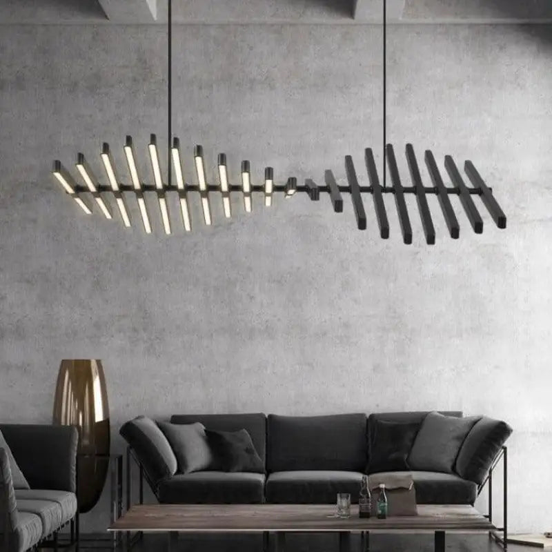 Grande Suspension Design Arête De Poisson