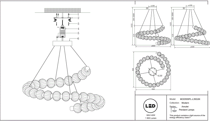 Suspension Luminaire | AMULET (Anneau)