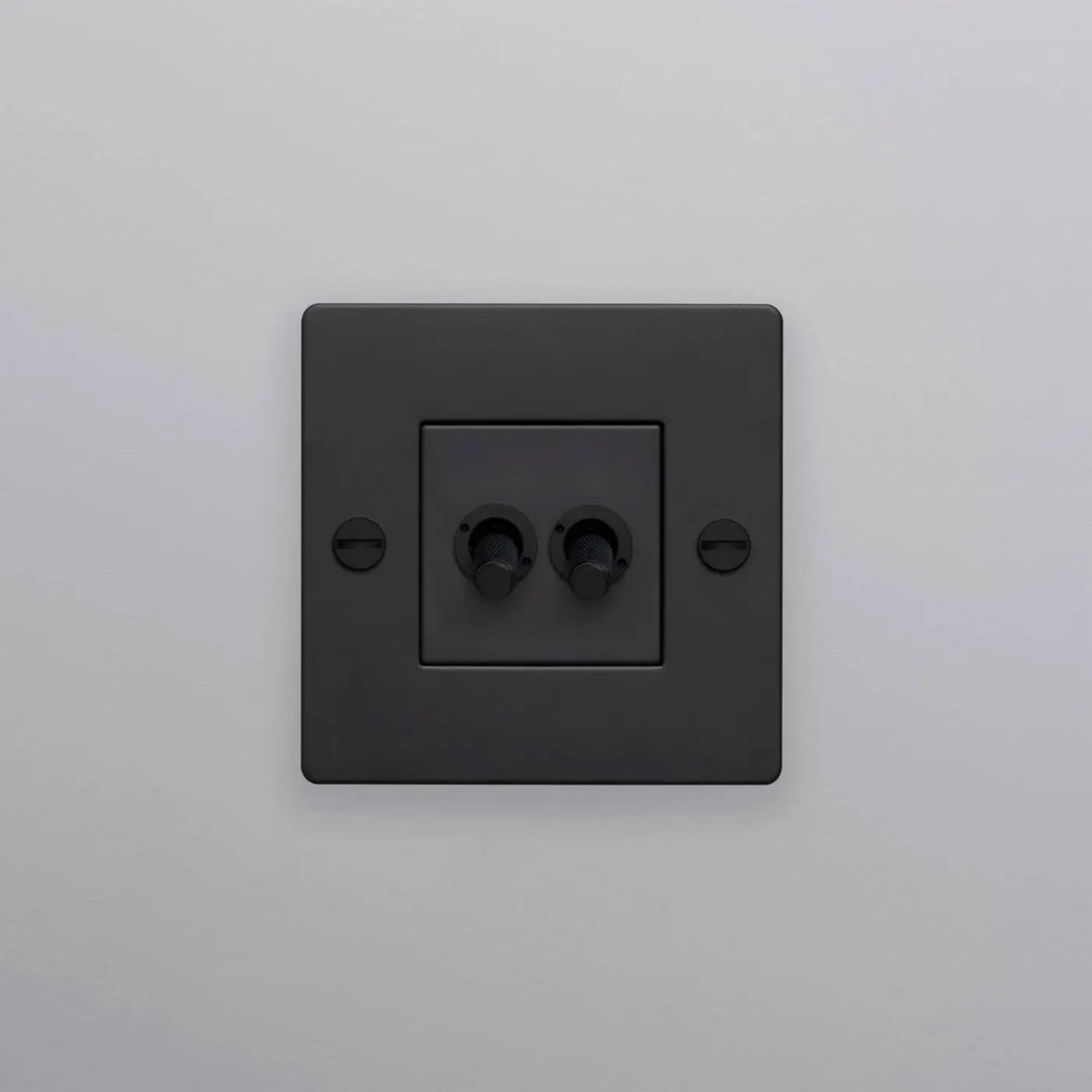 Interrupteur à levier Double Toggle sans logo noir #couleur_noir