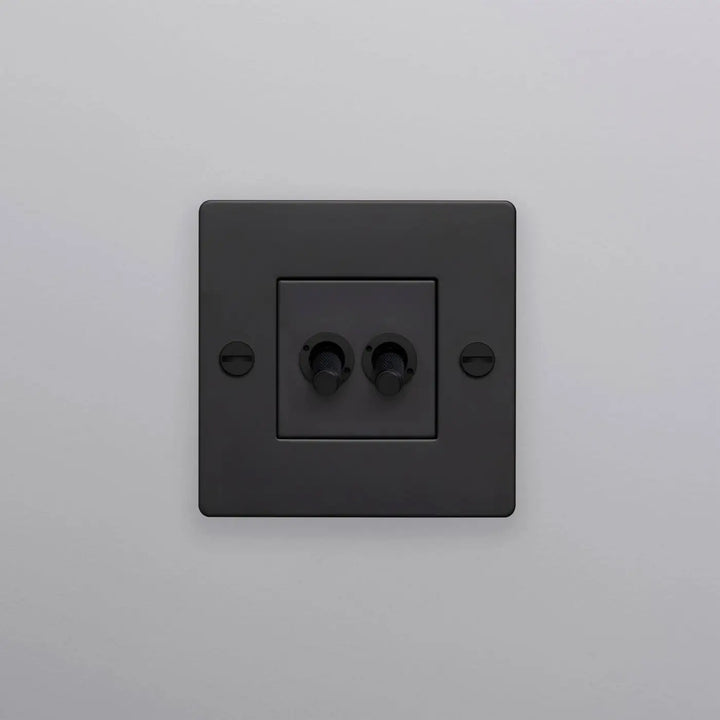 Interrupteur à levier Double Toggle sans logo noir #couleur_noir