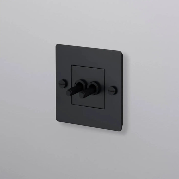 Interrupteur à levier Double Toggle sans logo noir #couleur_noir