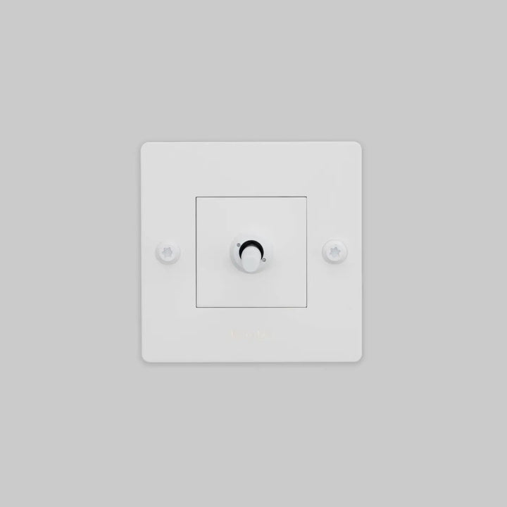 Interrupteur à levier Toggle à gravure alignée avec logo blanc #couleur_blanc