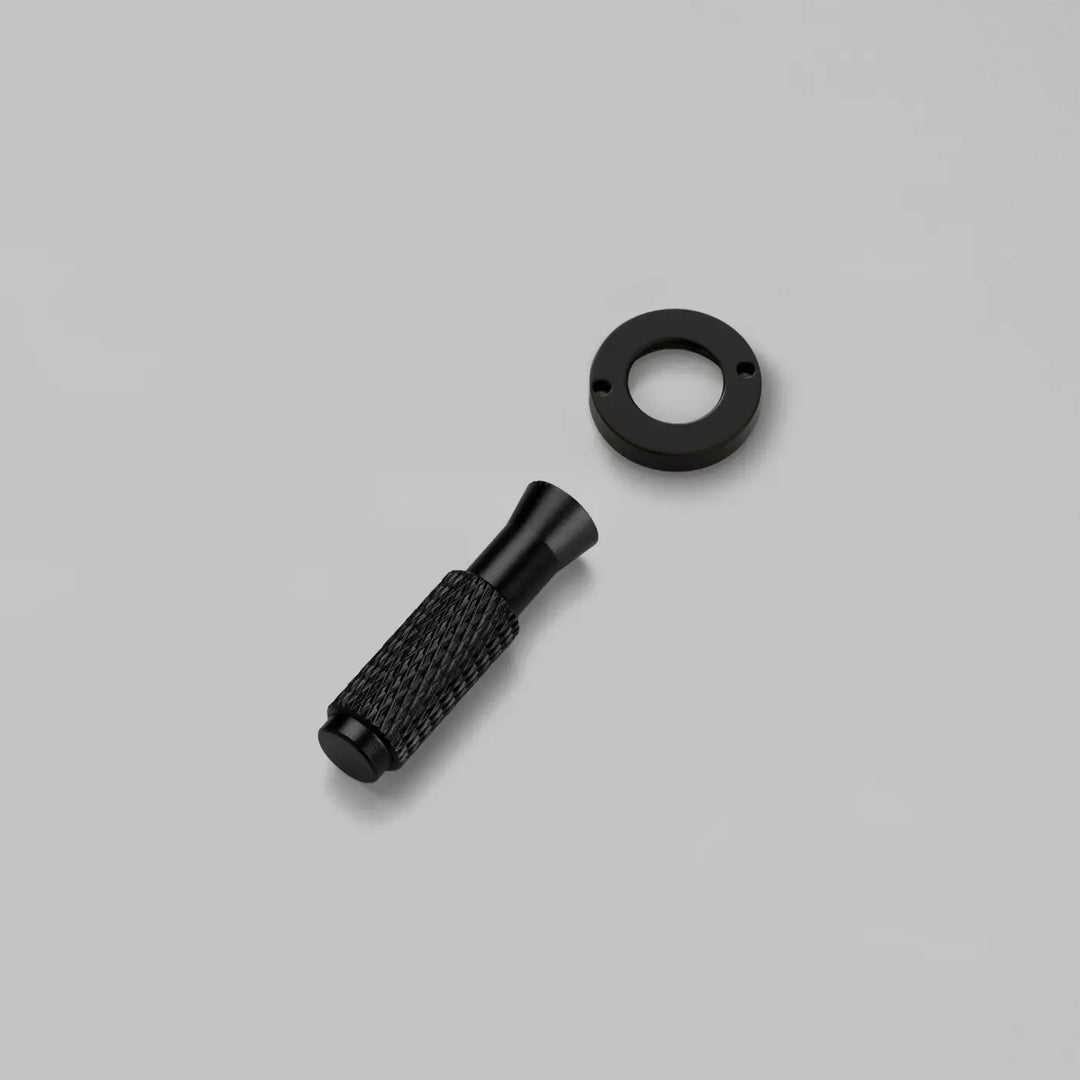 Kit de finition pour interrupteur à gravure quadrillée noir #couleur_noir