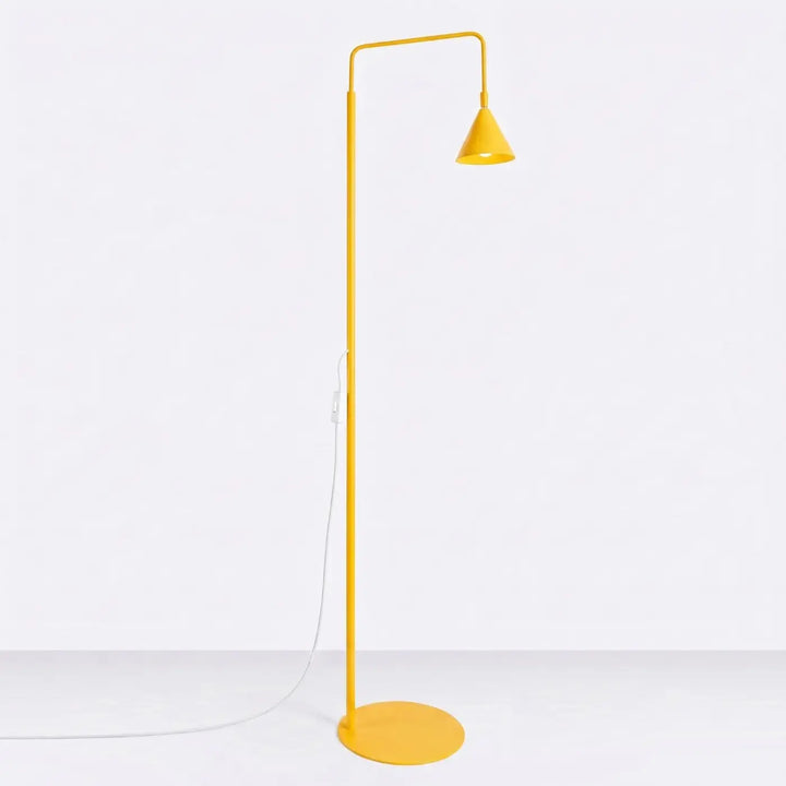 Lampadaire jaune éteint
