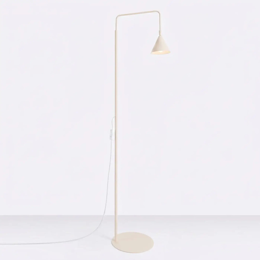 Lampadaire beige éteint