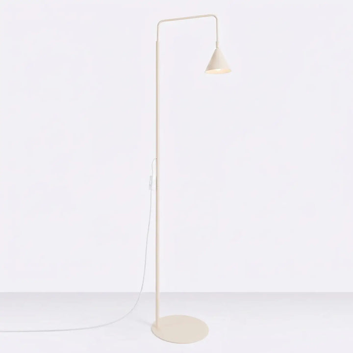Lampadaire beige éteint