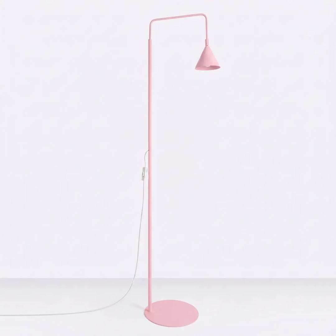 Lampadaire rose éteint