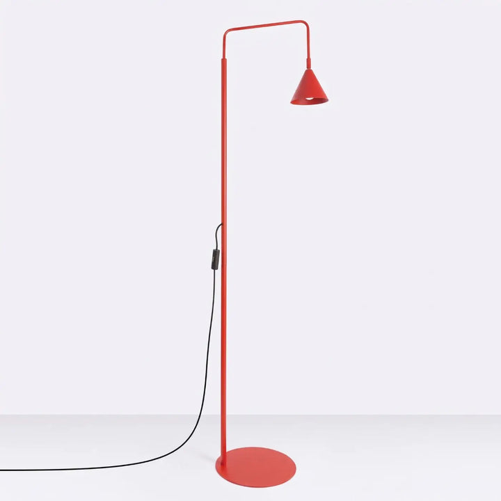 Lampadaire rouge éteint