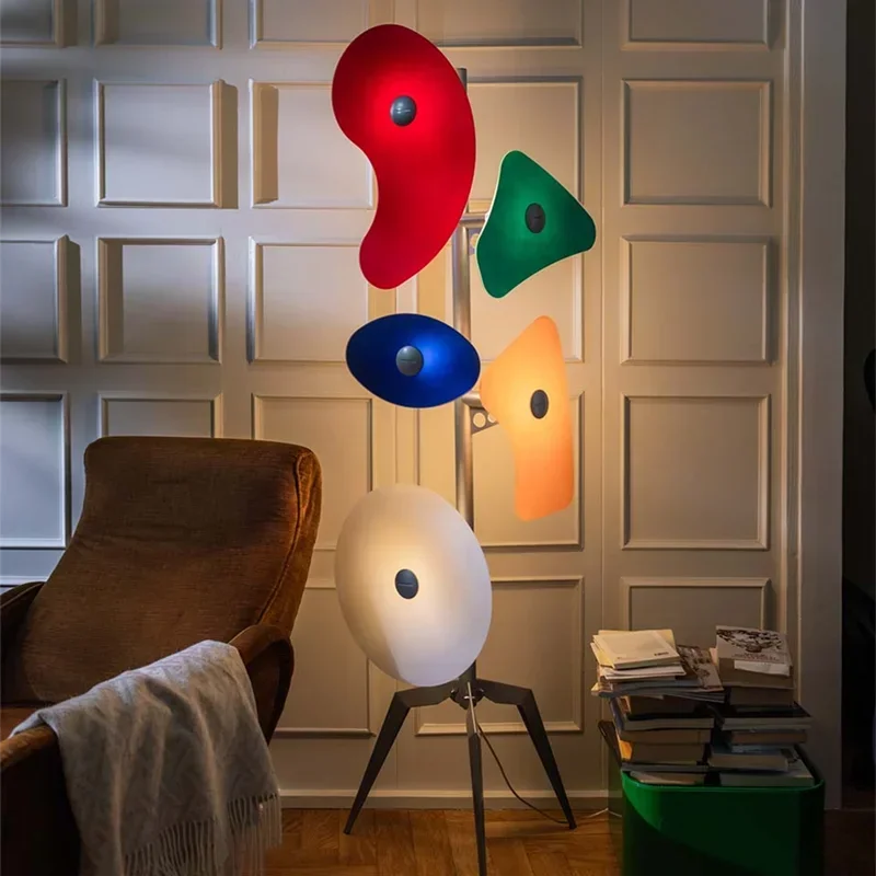 Lampadaire coloré artistique moderne pour déco créative