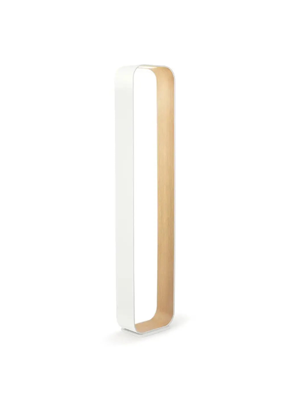 Lampadaire Contour blanc à intérieur en chêne