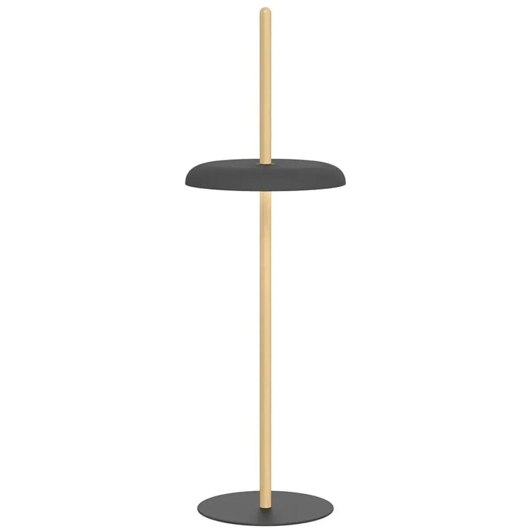 Lampadaire Nivél sur poteau en bois dans un salon