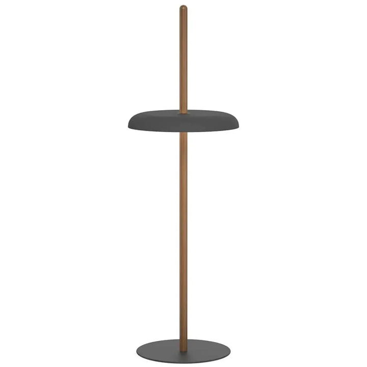 Lampadaire sans fil Nivél en bois massif et acier coloré