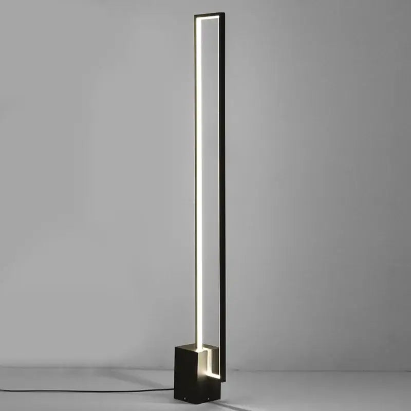 Lampadaire led design contemporain minimaliste noir moderne