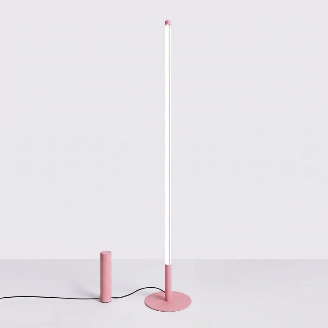 Suspension tube bois et acier noir/bois naturel éteinte