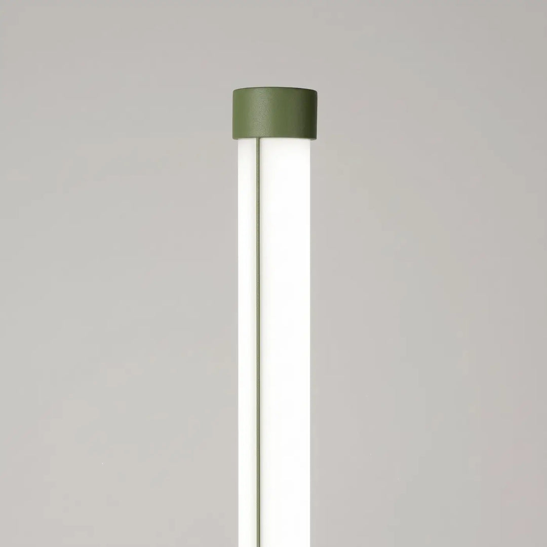 Lampadaire TRANG sauge détail du sommet du tube