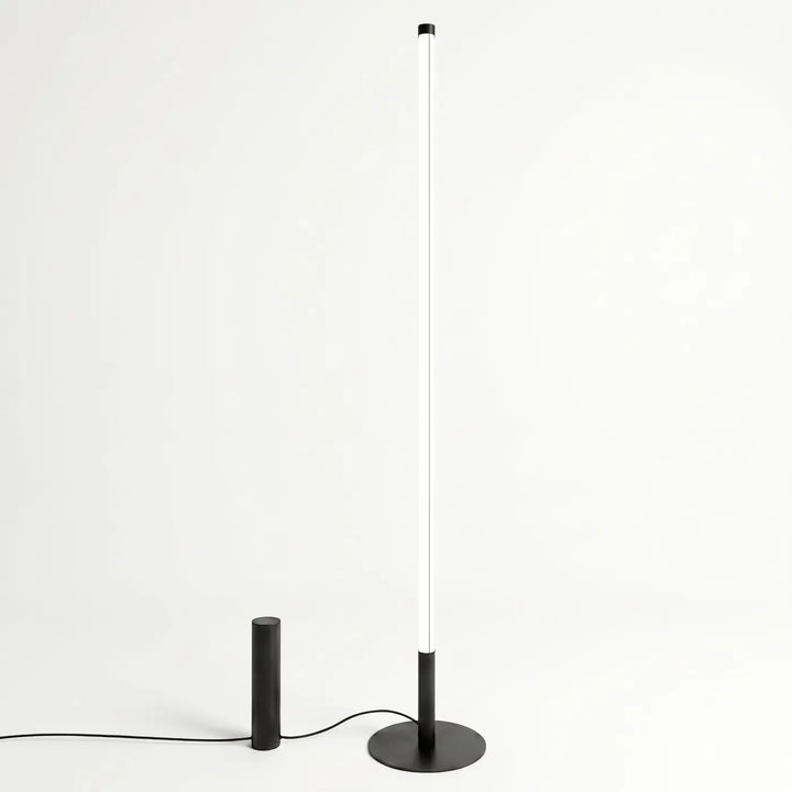 Lampadaire TRANG noir éteinte, vue d'ensemble