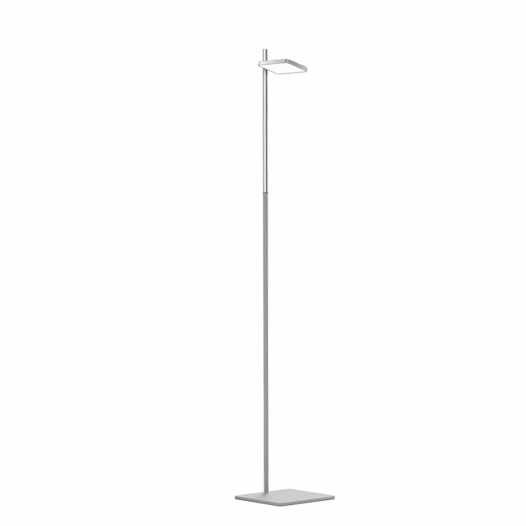 Lampadaire Talia gris à tige argentée