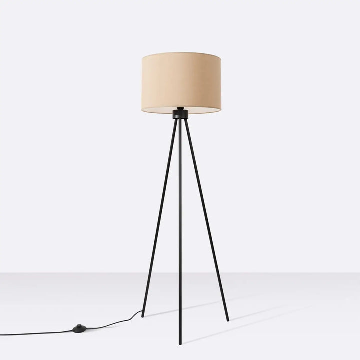Lampadaire taupe/noir éteint