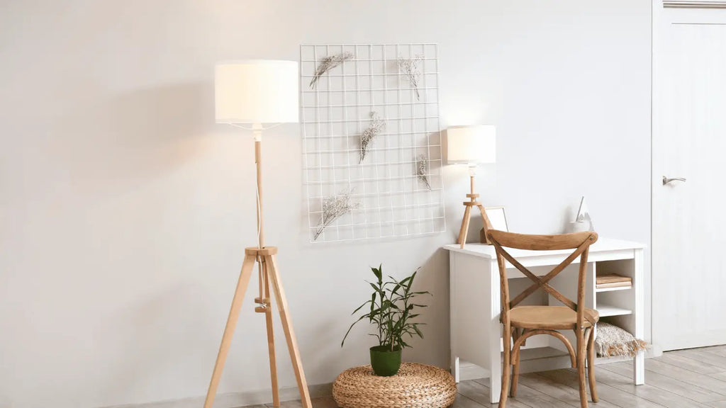 Lampadaires en bois avec variateur d’intensité