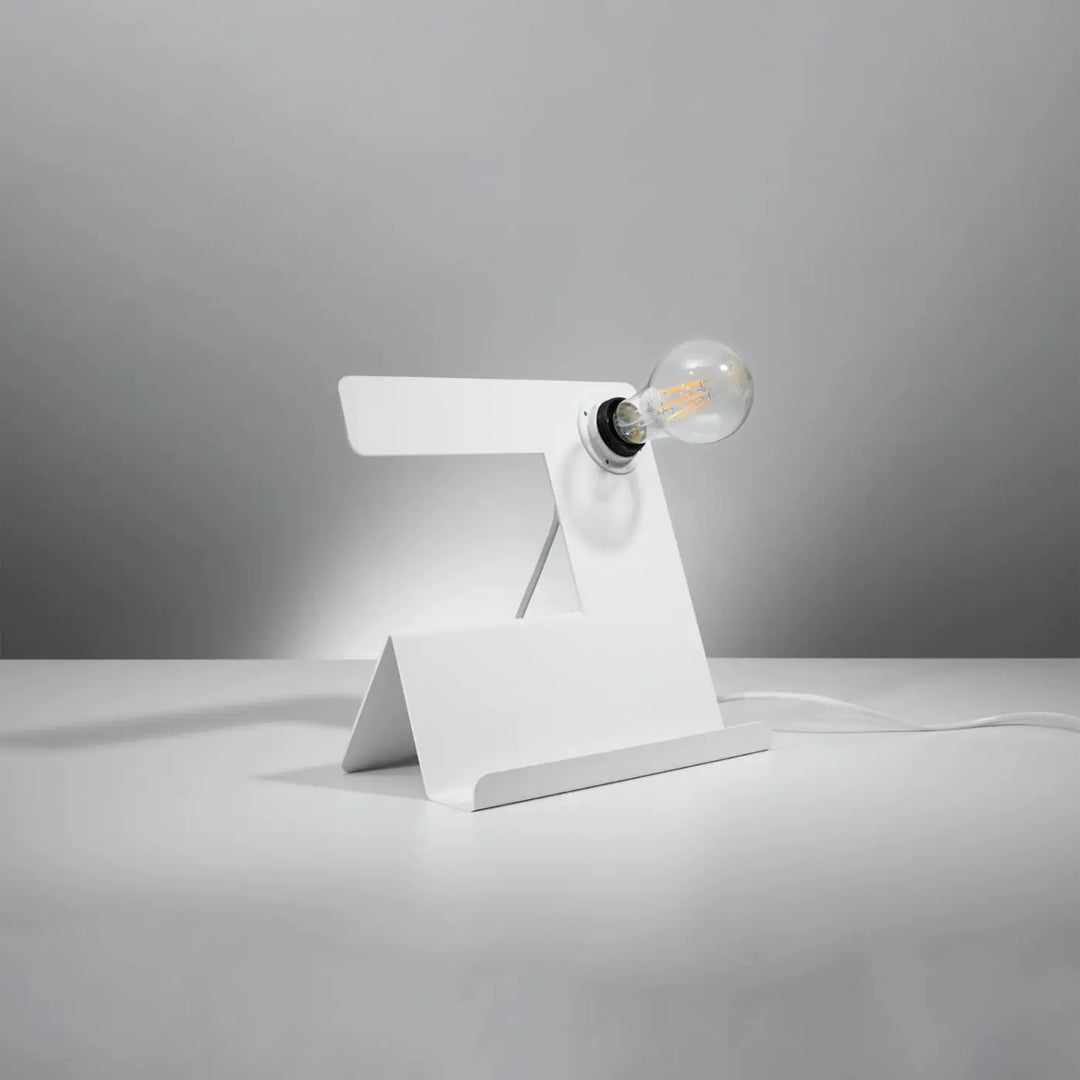 Lampe à poser blanc éteinte