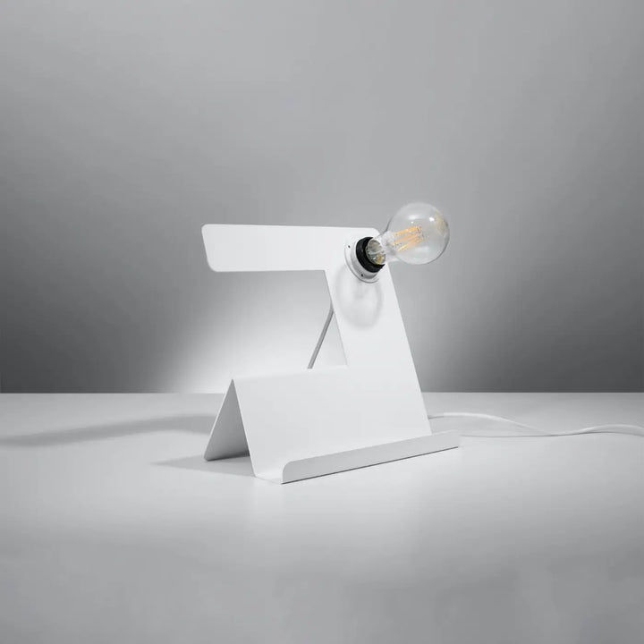 Lampe à poser blanc éteinte