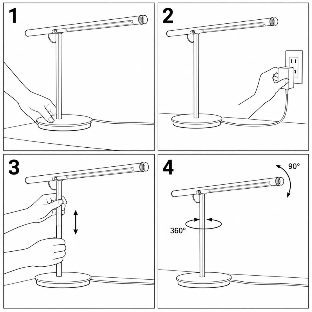 Lampe brazo lampe de chevet avec bras métallique fin et base circulaire en verre pyrex minimaliste design pablo designs