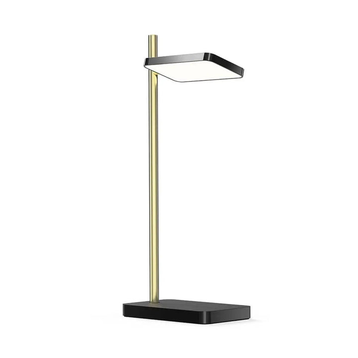 Lampe de bureau Talia noire à tige dorée