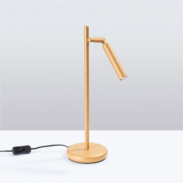 Lampe à poser doré éteinte