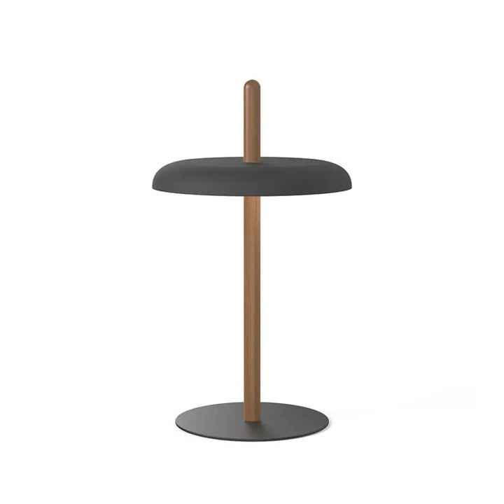 Lampe de chevet sans fil Nivél en bois et acier coloré