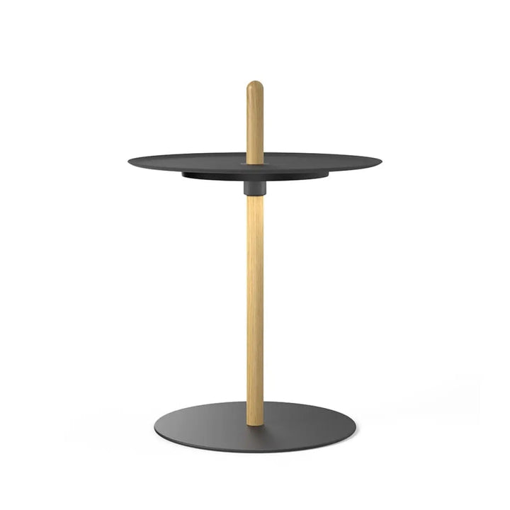 Lampe de chevet Nivél Guéridon avec plateau et pied en bois
