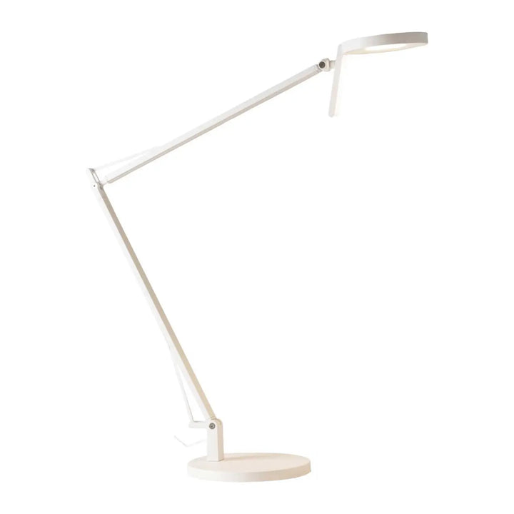 Lampe de chevet Maca en acier blanc texturé #couleur_blanc