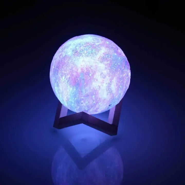 Lampe Galaxie Multicolore à Effet 3D en Acrylique