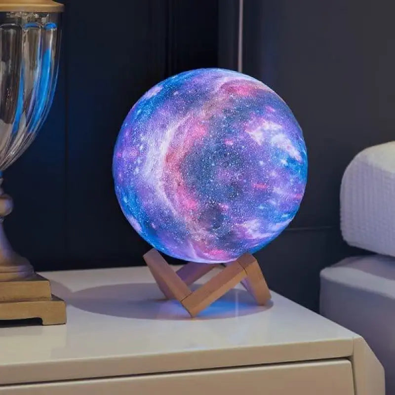 Lampe Galaxie Multicolore à Effet 3D en Acrylique