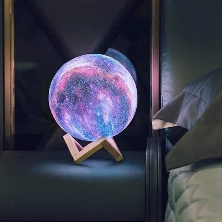 Lampe Galaxie Multicolore à Effet 3D en Acrylique